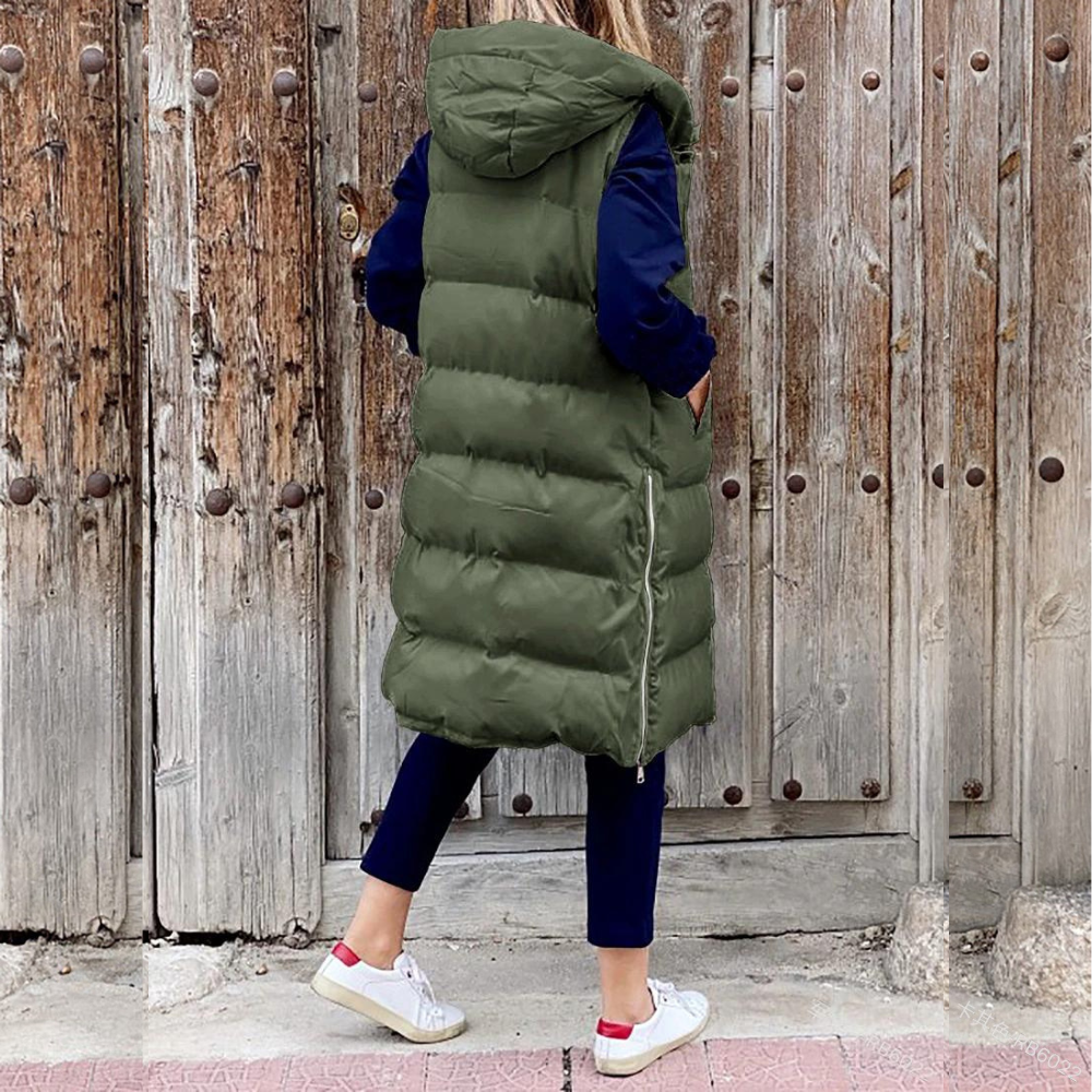 Yamila® | Long fashionable jacket with hood