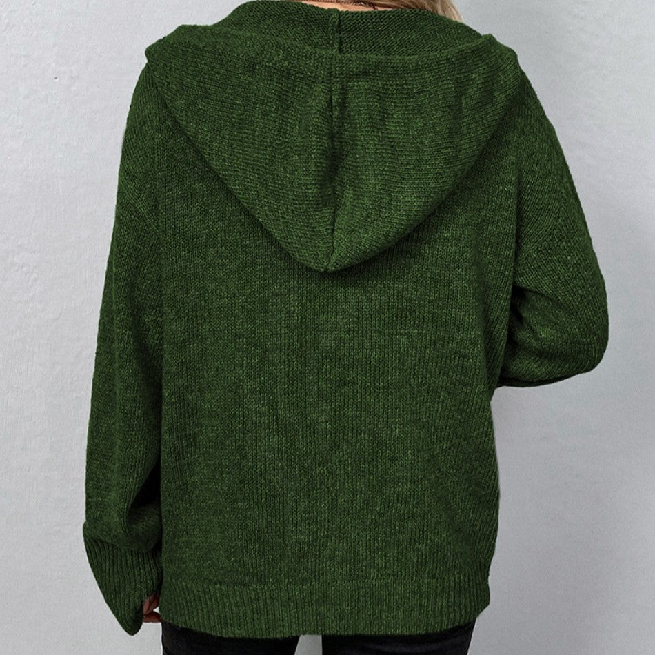 Viviana® | Cardigan with drawstring and hood