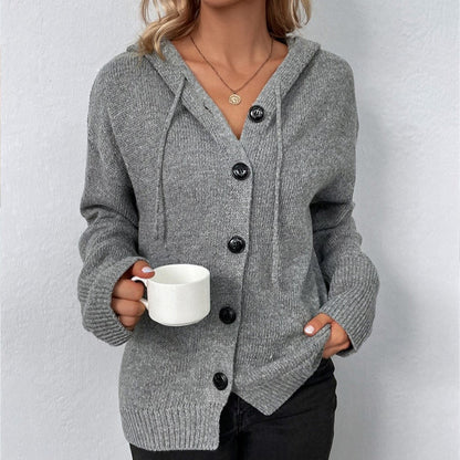 Viviana® | Cardigan with drawstring and hood