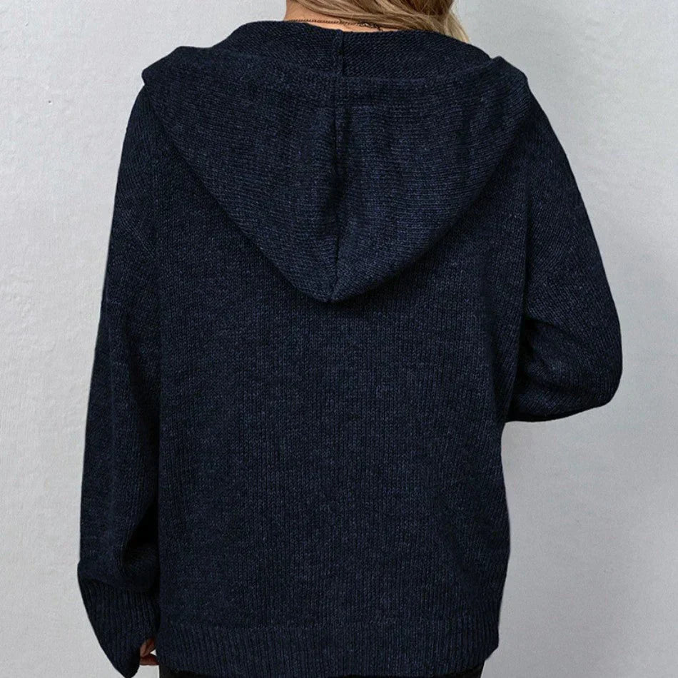 Viviana® | Cardigan with drawstring and hood