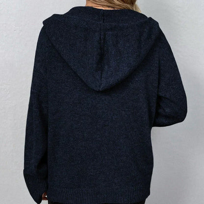 Viviana® | Cardigan with drawstring and hood