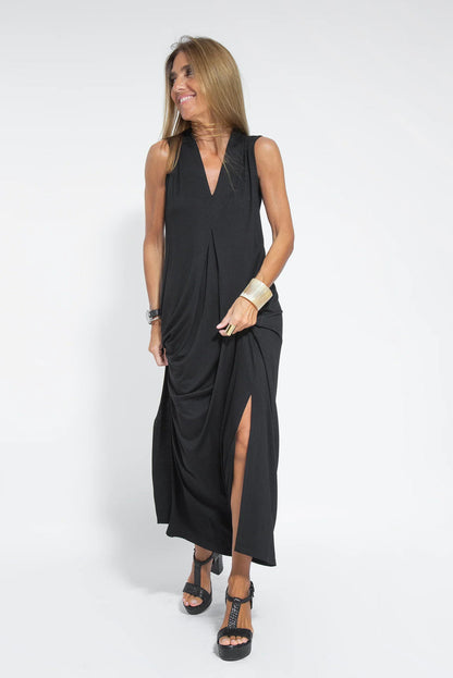 Willa® | Long dress with V-neck