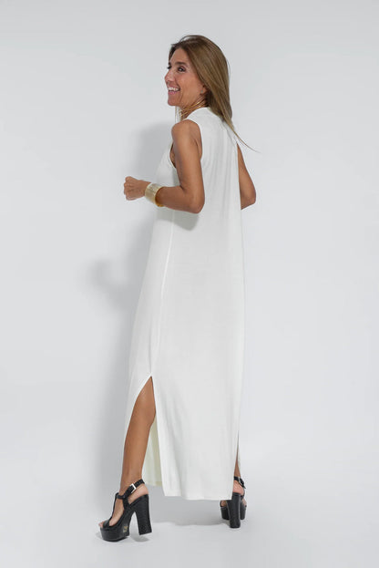 Willa® | Long dress with V-neck