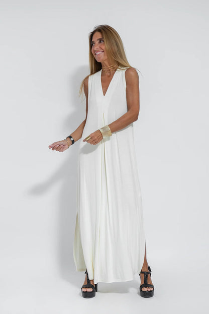 Willa® | Long dress with V-neck