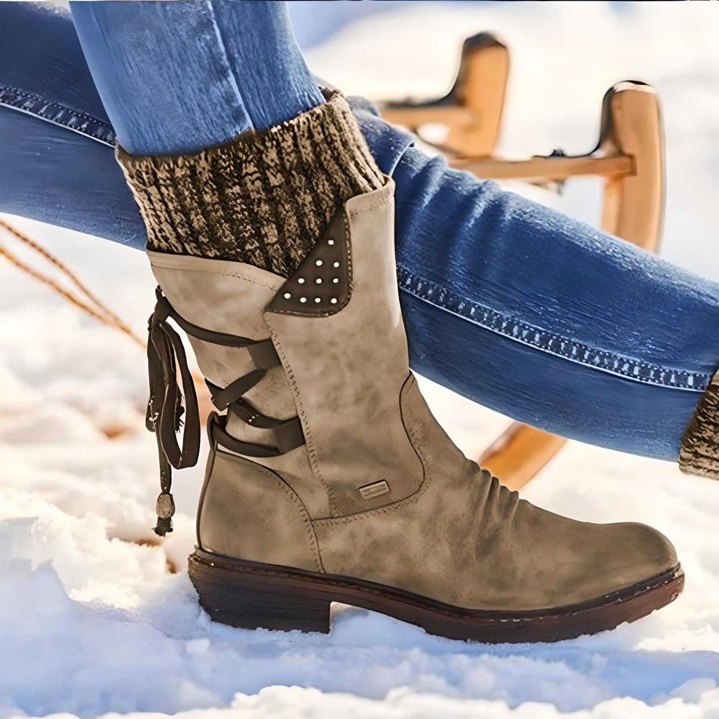 Carla® | Lace-up snow boots