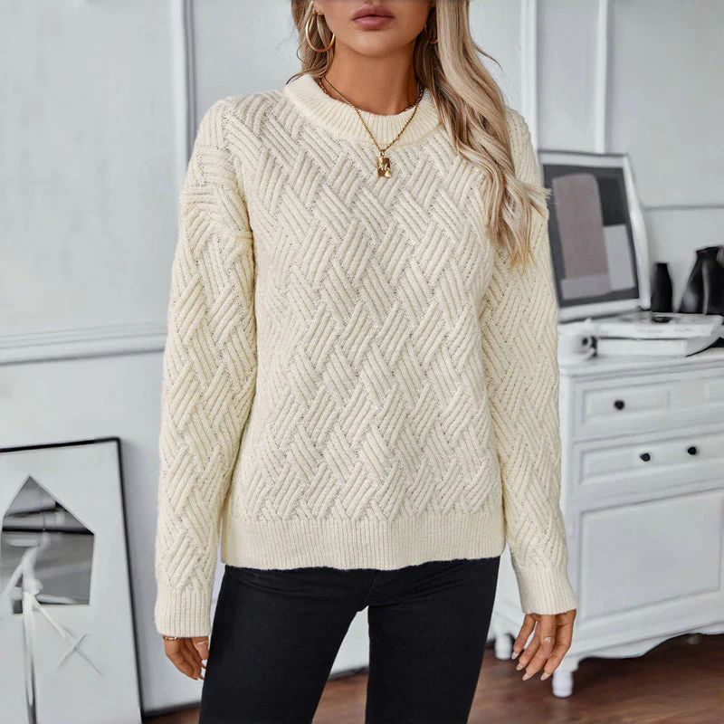 Vivian® | Solid color casual sweater