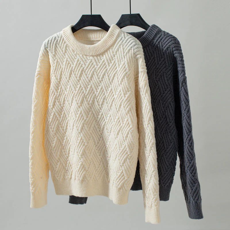 Vivian® | Solid color casual sweater