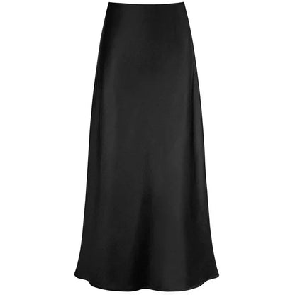 Trinity® | Fashionable, shiny, long satin skirt