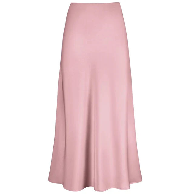 Trinity® | Fashionable, shiny, long satin skirt