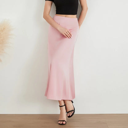 Trinity® | Fashionable, shiny, long satin skirt