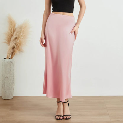 Trinity® | Fashionable, shiny, long satin skirt