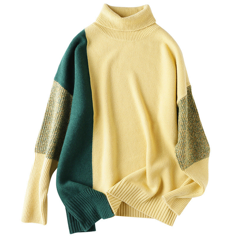 Thalia® | Knitted turtleneck sweater with long sleeves