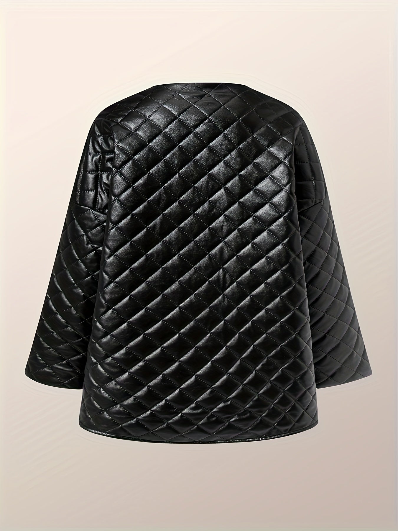 Ximena® | Black quilted leather jacket