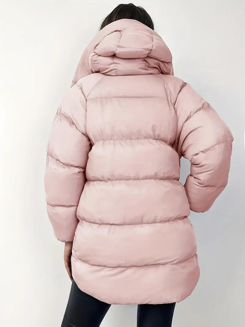 Yolaina® | Puffer jacket with hood with zip fastening