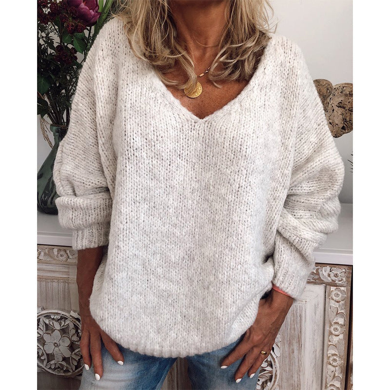 Zoraida® | Loose, casual sweater with a V-neck