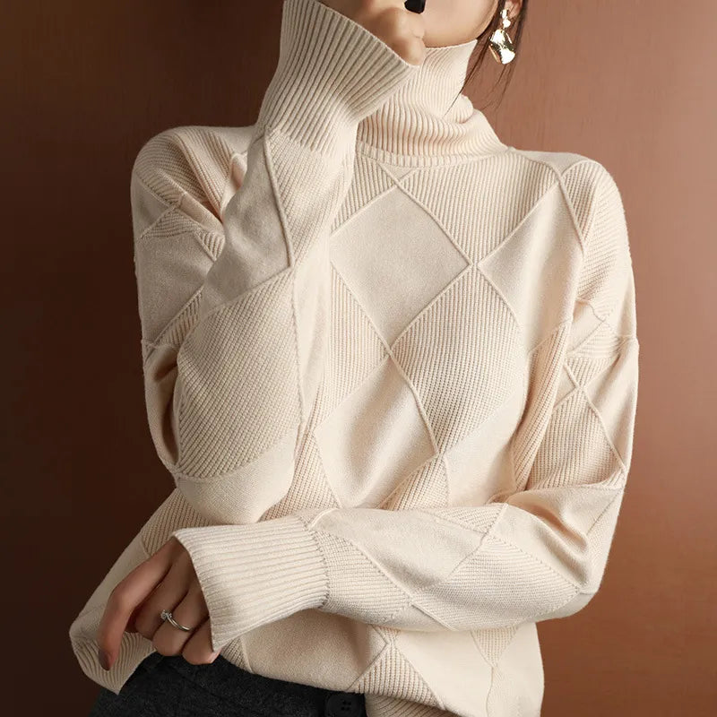 Viviana® | Comfortable soft turtleneck sweater