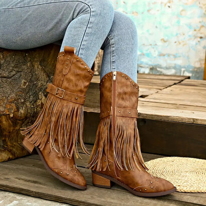 Alejandra® | Robust cowboy boots with a chunky heel