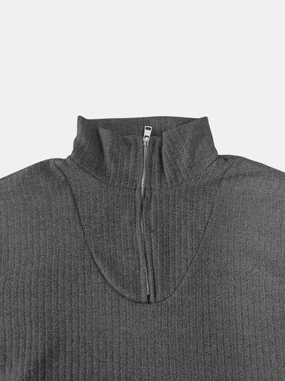 Teresa® | Full size quarter zip long sleeve top