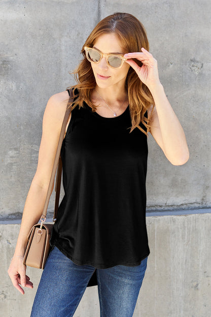 Priscila® | Basic Bae Bamboo full size crew neck tank top