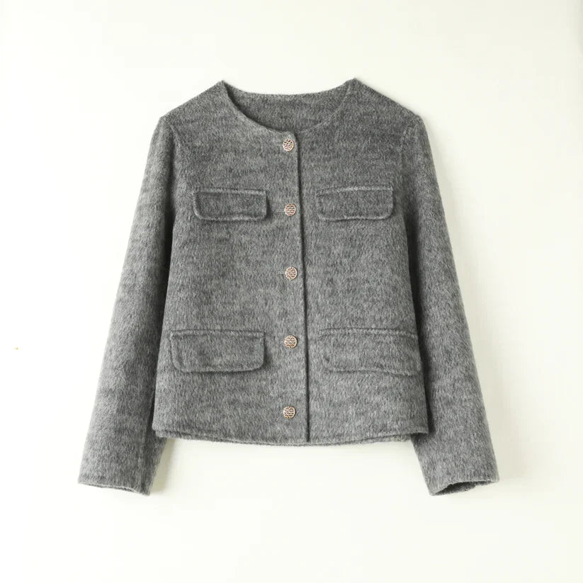 Tamsin® | Gray wool cardigan