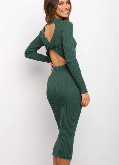 Petra® | Tight dresses with a backless sweater and a bow