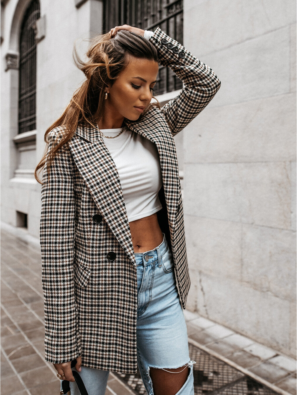 Wanda® | Stylish checked blazer