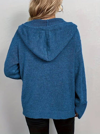 Abigail® | Cardigan with hood and button closure