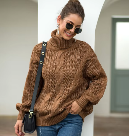 Ana Maria® | Long sleeve turtleneck sweater