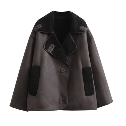 Vesper® | Women's oversized coat with contrast pockets