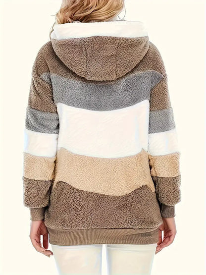 Aida® | Color block teddy jacket