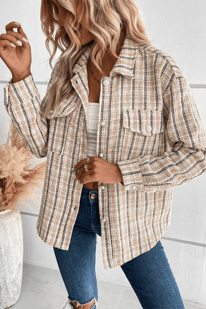 Aitana® | Checked shirt jacket from Spice Harvest