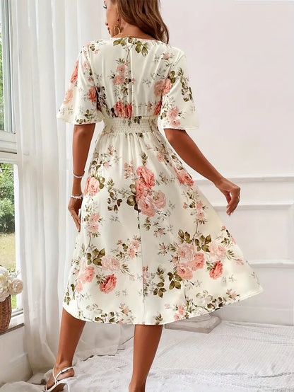 Teresa® | Floral print wrap dress for summer