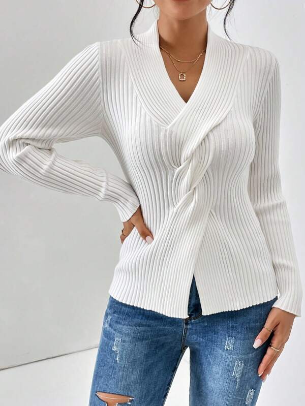 Stella® | Sweater With V Neck And Long Sleeves