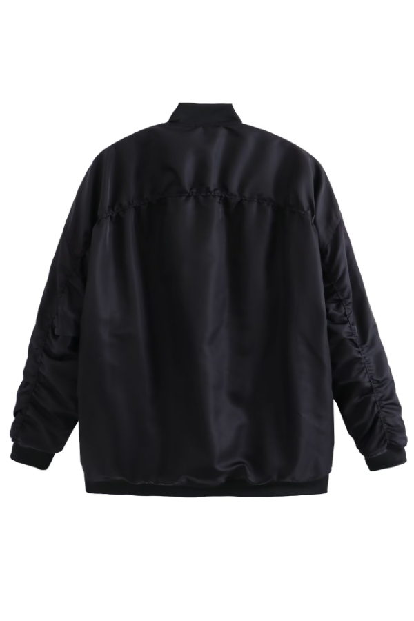 Vera® | Oversized, loose biker style bomber jacket