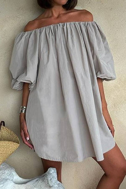 Teodora® | Casual off shoulder loose dress