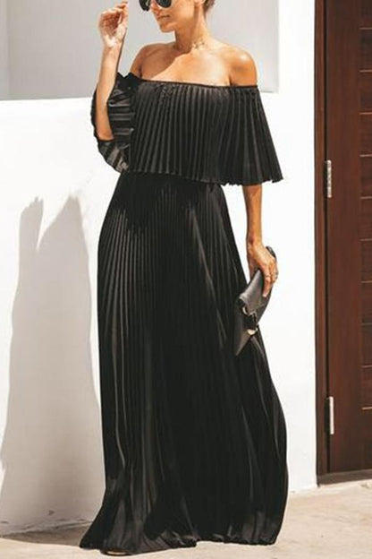 Quinlan® | Long dress with ruffles