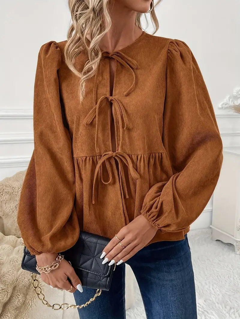 Pilar® | Stylish corduroy blouse