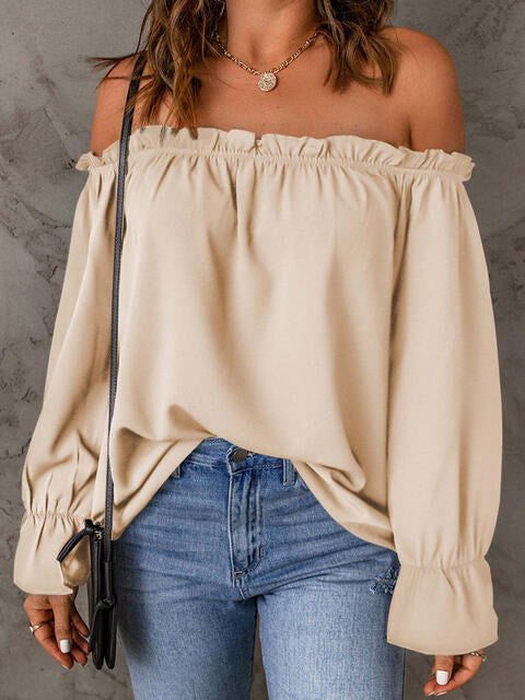 Tallulah® | Off-the-shoulder blouse with flounced sleeves