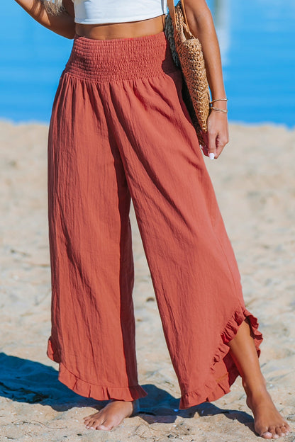 Wendy® | Wide leg trousers with ruffles