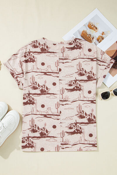 Vivienne® | Printed short sleeve crew neck t-shirt