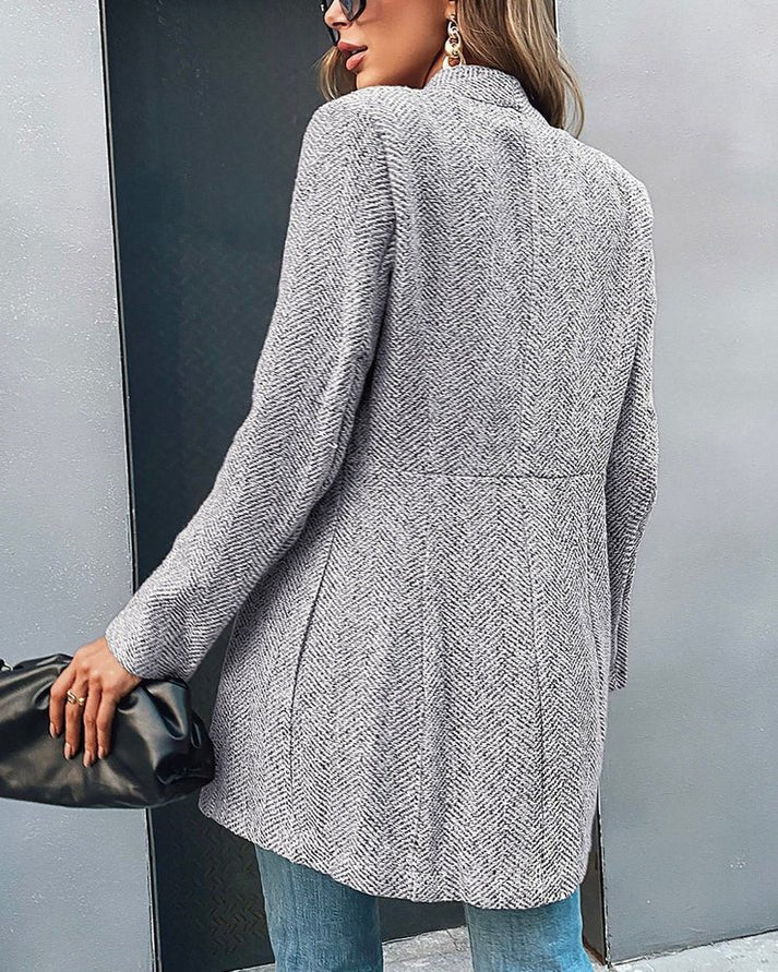 Pilar® | Vintage long sleeve women's jacket in gray