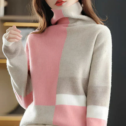 Petra® | soft, warm, contrasting colors sweater for women