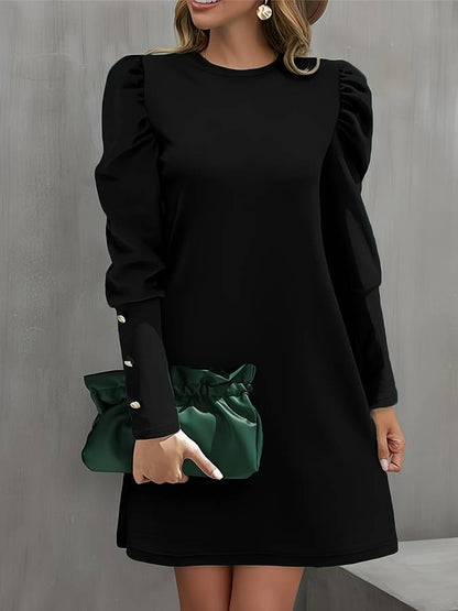 Willa® | Elegant dress with trendy puff sleeves