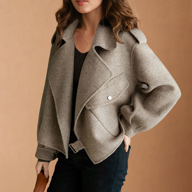 Zenaida® | Vintage wool jacket made from crepe fabric