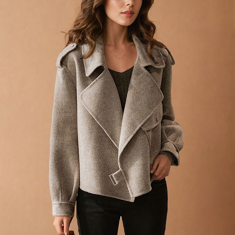 Zenaida® | Vintage wool jacket made from crepe fabric