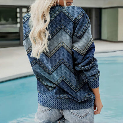 Wanda® | Cozy geometric sweatshirt