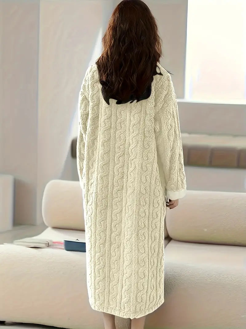 Adela® | Soft plush nightgown for women