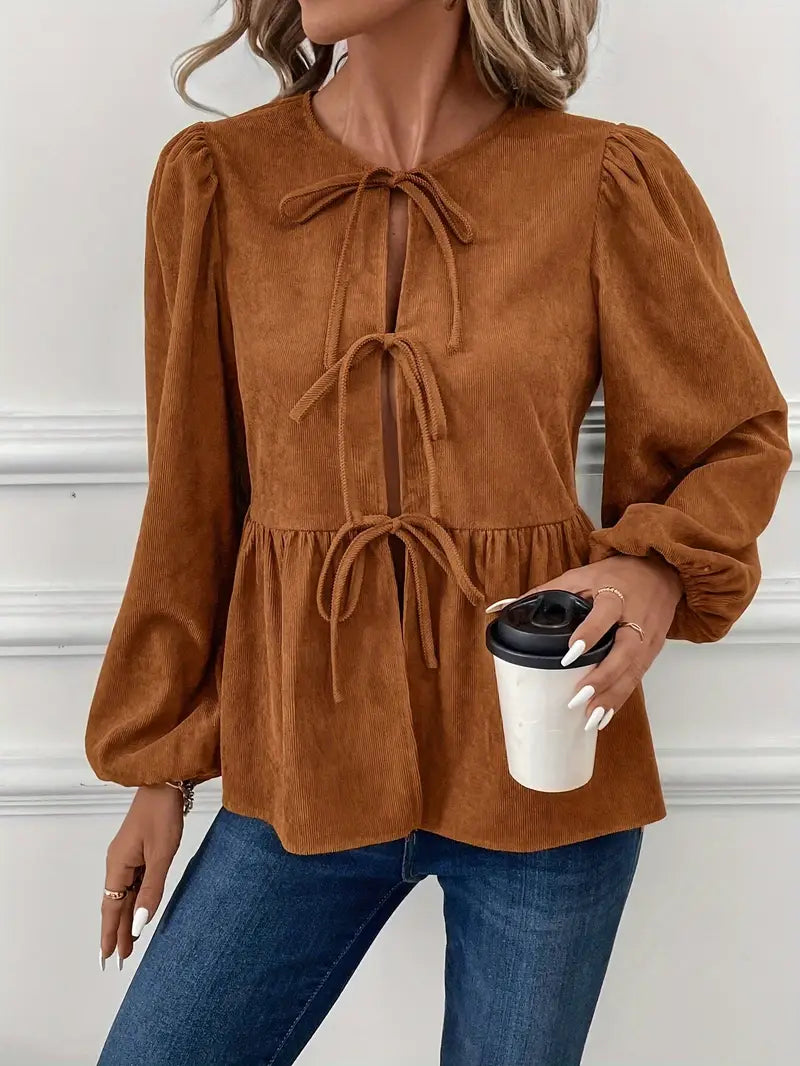 Pilar® | Stylish corduroy blouse