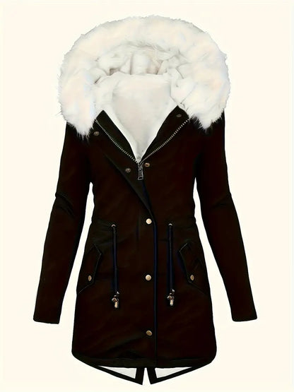 Zoraida® | Parka coat with fluffy trim and hood