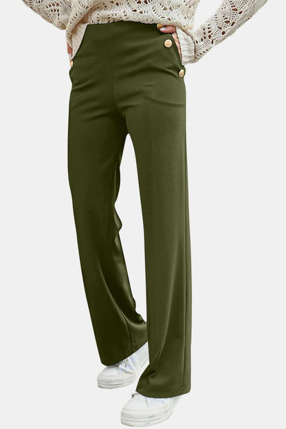 Tallulah® | High-rise trousers with decorative buttons